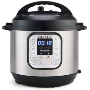 Instant Pot Duo 7-in-1 Electric Pressure Cooker, Slow Cooker, Rice, Steamer, Sautรฉ, Yogurt Maker, Warmer & Sterilizer, Includes App With Over 800 Recipes, Stainless Steel, 6 Quart