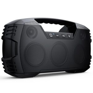 IPX7 Waterproof Bluetooth Speaker, 40W(60 Peak) Portable Wireless Speakers with Subwoofer, 32H Playtime, Stereo Loud Sound, Deep Bass, Bluetooth 5.0 with Handle for Pool, Beach,...