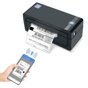 JADENS Bluetooth Thermal Shipping Label Printer โ Wireless 4x6 Shipping Label Printer, Compatible with Android, iPhone, Windows & Mac, Widely Used for Ebay, Amazon, Shopify,...