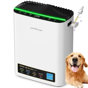 Jafรคnda Air Purifier for Home Large Room Bedroom Up to 1226 Ftยฒ, True HEPA Filter with PM2.5 Display & 20dB Sleep Mode, Removes Pet Hair, Odor, Dust, Smoke, Pollen & Allergen