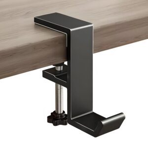 JAKO Headphone Stand - Aluminum Alloy Headphone Holder, Under Headset Stand for Desk Fit for PC Gaming Headset Hanger Hook Suitable for Office, Computer, Student Class Desk,...