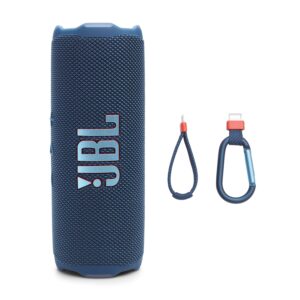 JBL Flip 7 - Portable Waterproof and Drop-Proof Speaker, Bold Pro Sound with AI Sound Boost, 16Hrs of Playtime, and PushLock System with Interchangeable Accessories (Blue)