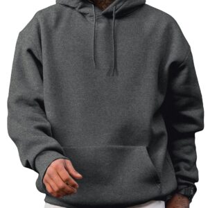 JMIERR Mens Casual Cotton Hooded Collar Drawstring Hoodies Pullover Sweatshirts Casual Long Sleeve Shirts