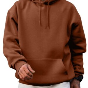 JMIERR Mens Casual Cotton Hooded Collar Drawstring Hoodies Pullover Sweatshirts Casual Long Sleeve Shirts