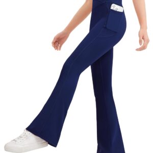JOCMIC Girls Flare Leggings Kids Bell Bottom High Waisted Dance Yoga Flared Pants