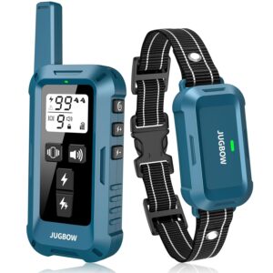 Jugbow Dog Shock Collar - 4200FT Dog Training Collar with Remote, IPX8 Waterproof Electric Collar with 4 Training Modes, Security Lock, Rechargeable e-Collar for All Breeds,...