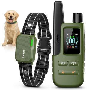 Jugbow Dog Shock Collar - 4500FT Dog Training Collar with Remote, IPX8 Waterproof Electric Dog Collar with 4 Training Modes, Security Lock, Rechargeable eCollar for 10-120lbs...