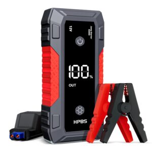 Jump Starter - 5000A Jump Starter Battery Pack for Up to 10.0L Gas and 8.0L Diesel Engines, Model H2000 12V Portable Car Battery Jump Starter Box with 3.0" LCD Display