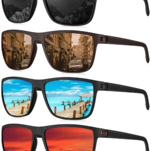 KALIYADI Mens Sun-Glasses Polarized Sunglasses-Men: Classic Sunglasses with Ultraviolet Protection for Driving Fishing Golf