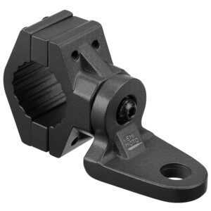 KEMIMOTO ATV Whip Mount, Heavy Duty Light Flag Mounts Fit for 0.875"/1"/1.125" Handlebar Rack Bar, Whip Light Mounting Bracket for ATV E-Bike Gocart- 360° Rotating Flag Hole