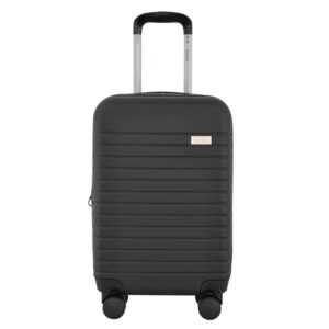 kensie 20" Graceful Hardside Carry-On Luggage, Black