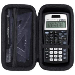khanka Carrying Case for Texas Instruments TI-30Xa / TI BA II Plus/TI-30XIIS /TI-30XS MultiView/TI-36X Pro Engineering Scientific Calculator, Case Only (Black)