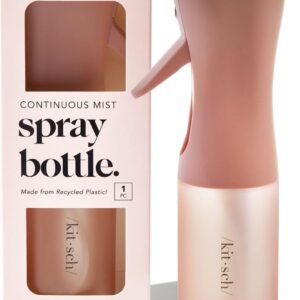 Kitsch Continuous Spray Bottle for Hair – Fine Mist Water Mister & Water Spray Bottle – Recycled Hair Spray Bottle – Spray Bottles for Cleaning, Styling, Plants & More –...