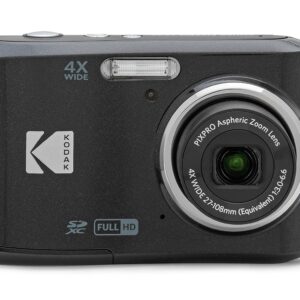 KODAK PIXPRO Friendly Zoom FZ45-BK 16MP Digital Camera with 4X Optical Zoom 27mm Wide Angle and 2.7" LCD Screen (Black)
