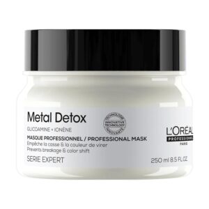 LโOreal Professionnel Metal Detox Hair Mask - Sulfate-Free Deep Conditioner & Treatment For Dry or Damaged & All Hair Types, Prolongs Hair Color, Prevents Damage & Adds Softness