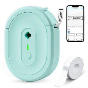 Label Maker Machine with Tape, N12 Portable Bluetooth Label Printer, Wireless Mini Label Makers Thermal Sticker with Multiple Templates for Home, Kitchen, School, Office...
