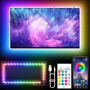 LED Lights for TV, 16.4ft LED Lights for 45-75 Inch TVs, RGB TV Backlight Behind, Music Sync Bluetooth APP & Remote Control Strip Lights USB Powered for Bedroom, Gaming, Home Dรฉcor