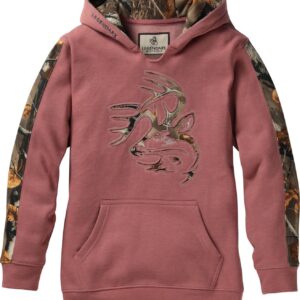 Legendary Whitetails Kids Pullover Hoodie Camo Sweatshirt Comfy V-Neck Design
