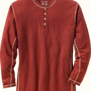 Legendary Whitetails Men's Henley Shirt Long Sleeve Button Up Casual Fit Cotton/Poly Blend