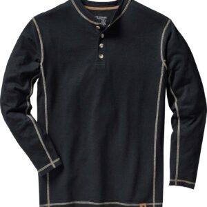 Legendary Whitetails Men's Henley Shirt Long Sleeve Button Up Casual Fit Cotton/Poly Blend