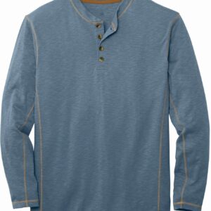 Legendary Whitetails Men's Henley Shirt Long Sleeve Button Up Casual Fit Cotton/Poly Blend