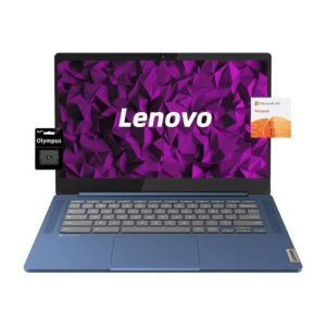 Lenovo Chromebook 14" FHD, 8 Core MediaTek Kompanio 520, 4GB LPDDR4X, 128GB Storage (64GB eMMC+64GB Card), Microsoft 365, Business & Student Laptop, Webcam, WiFi 6, Chrome OS,...