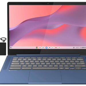 Lenovo Flagship Chromebook, 14'' FHD Touchscreen Slim Thin Light Laptop Computer, 8-Core MediaTek Kompanio 520 Processor, 4GB RAM, 64GB eMMC, WiFi 6,Chrome OS, Abyss Blue