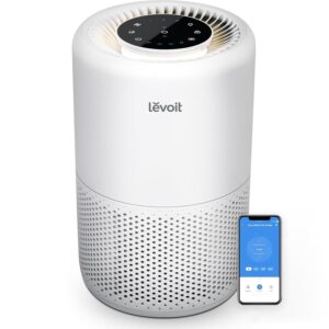 LEVOIT Air Purifier for Home Bedroom Dorm Room, Smart WiFi Alexa Control, AHAM VERIFIDE, 3-in-1 Filter with HEPA Sleep Mode for Allergens, Pollutants, Smoke, Dust, Core 200S-P,...