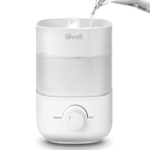 LEVOIT Top Fill Humidifiers for Bedroom, 2.5L Tank for Large Room, Easy to Fill & Clean, 28dB Quiet Cool Mist Air Humidifier for Home Baby Nursery & Plants, Auto Shut-off and...