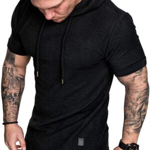 Lexiart Mens Fashion Athletic Hoodies Sport Sweatshirt Solid Color Fleece Pullover