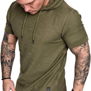 Lexiart Mens Fashion Athletic Hoodies Sport Sweatshirt Solid Color Fleece Pullover