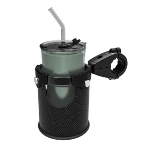 LEXIN C3 Motorcycle Cup Holder for Harley Davidson, Drink Holder with 360ยฐSwivel Ball-Mount, Aluminum Clamp for 7/8'' to 1 1/4'' Handlebar/Bumper/Pole Mount, Fits for...