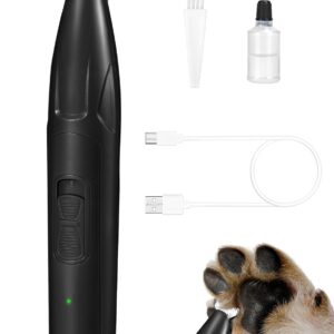 LEYOUFU Dog Clippers for Grooming, 2 Speed Low Noise Cordless Dog Paw Trimmer, Rechargeable Small Pet Hair Trimmer for Grooming, Cat Hair Clippers Shaver for Paws, Eyes, Ears,...