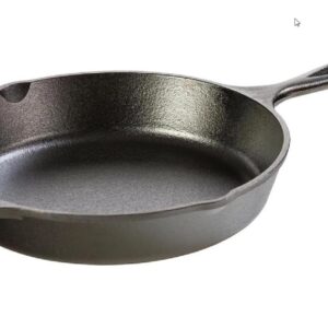 Lodge 10.25 Inch Cast Iron Skillet โ Pre-Seasoned Frying Pan with Teardrop Handle โ Oven, Stovetop, Grill & Campfire Use โ Made in USA โ Durable, Non-Toxic, Even-Heating...