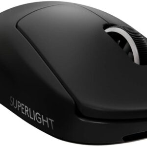 Logitech G PRO X SUPERLIGHT Wireless Gaming Mouse, Ultra-Lightweight, HERO 25K Sensor, 25,600 DPI, 5 Programmable Buttons, Long Battery Life, Compatible with PC / Mac - Black