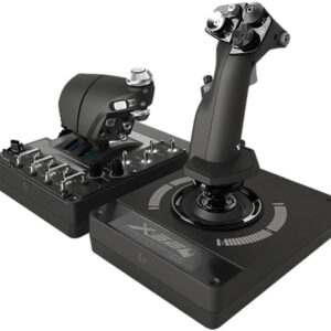 Logitech G X56 H.O.T.A.S Throttle and Joystick Flight Simulator Game Controller, 4 Spring Options, +189 Programmable Controls, RGB Lighting, 2x USB, PC - Black
