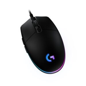 Logitech G203 Wired Gaming Mouse, 8,000 DPI, Rainbow Optical Effect LIGHTSYNC RGB, 6 Programmable Buttons, On-Board Memory, Screen Mapping, PC/Mac Computer and Laptop Compatible...
