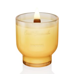 M&SENSE 9.88oz Natural Soy Wax Jar Candle with Wooden Wick | Carrot Cheesecake Scent | 55-Hour Burn & Long-Lasting Burn | Easter Candle Gift