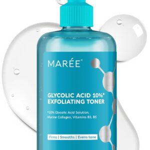MAREE Glycolic Acid Toner 10% - Exfoliating Toner for Face - Glycolic Acid Face Exfoliator - Face, Scalp & Underarms Exfoliant Spray Alternative - Facial Toner for Women - Acido...
