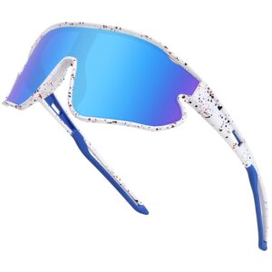 MARIDA Kids Sunglasses Youth Baseball Sun Glasses, UV400 Protection Sports Cycling Glasses for Youth Boys Girls 10-16