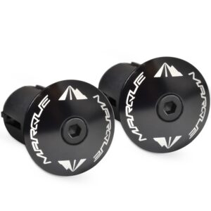 MARQUE Alloy ENZ Road Bike Handlebar Plugs – Aluminum Handle Bar Ends, Plugs for Drop Bars, Expandable Adjustable Locking End Caps – 2 pcs per Set