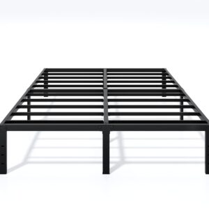 Metal Bed Frame Full Size - 14 Inch Heavy-Duty Full Platform Bed Frame No Box Spring Needed, Easy Assembly, Noise-Free, Sturdy Mattress Foundation, Underbed Storage Space