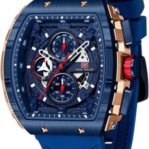 Mini Focus Men's Watch Fashion Sport Wrist Watches (Chronograph/Waterproof/Luminous/Calendar) Silicon Strap Quartz Watch for Men