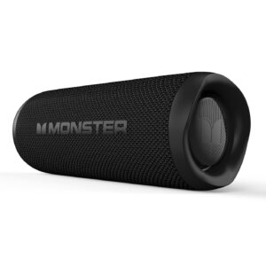 Monster Bluetooth Speaker, Wireless Portable Outdoor Bluetooth Speakers, 60W True Wireless Stereo IPX8 Waterproof, Dual PairingBluetooth 5.4 Built-in Mic, Black
