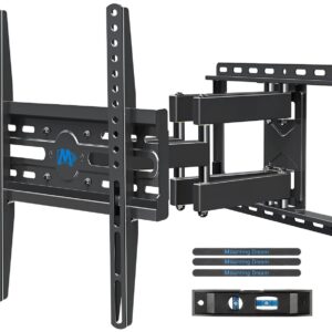 Mounting Dream TV Wall Mount for 32-65 Inch Television,Mount with Swivel and Tilt, Full Motion Bracket with Articulating Dual Arms, Fits 16inch Studs, Max VESA 400X400 mm,...