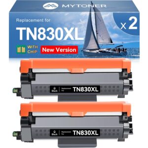 MYTONER Toner Cartridge Replacement for Brother TN830XL TN830 XL/V/R TN-830 Black High Yield for DCP-L2640DW HL-L2460DW L2480DW MFC-L2820DW XL HL-L2405W HL-L2400D 2465DW...