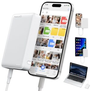 NEWQ Hard Drive for Phone & Computer: USB Flash Storage Device Photo Memory Stick for iPhone, iPad, MacBook Compatible with Apple iOS & Android Cellphone Backup Pictures,...