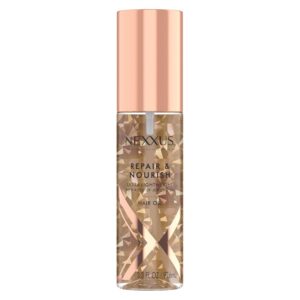 Nexxus Ultra Lightweight Hair Oil Repair & Nourish for Intense Nourishment with StyleProtect Technology & Rose of Jericho Oil 3.3 oz
