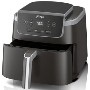 Ninja | Air Fryer | 4-in-1 Pro Air Fry, Roast, Reheat, Dehydrate | 5QT Capacity fits up to 4lbs of French Fries | 400F Max Temp | Nonstick Basket & Crisper Plate | 120V | Grey |...