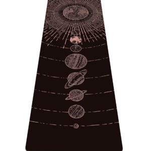nuveti Yoga Mat Print Extra Thick TPE Non Slip Fitness Exercise Mat with Carrying Bag,72"x24" Extra Thick 6MM Exercise & Workout Mat for Yoga, Pilates Fitness and Floor Exercises